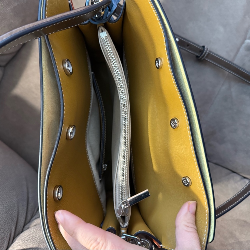 Tory Burch Blue Satchel Bag - Picture 9 of 11